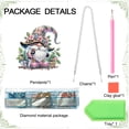 thumbnail image 3 of Florist Gnome Diamond Art Painting Kit Pendant, 3 of 8
