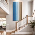 thumbnail image 4 of Canvas Wall Art, Blue Brown Framed Canvas Prints for Bedroom Dining Room, Gradient Wood Grain Farmhouse Country Oversized Gallery Wrapped Wall Decor for Home Office, Gifts, 20"x40" Ship Next Day, 4 of 9