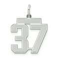 thumbnail image 1 of 925 Sterling Silver Number 37 Pendentif Pendentif Pendentif Breloques, 1 of 6