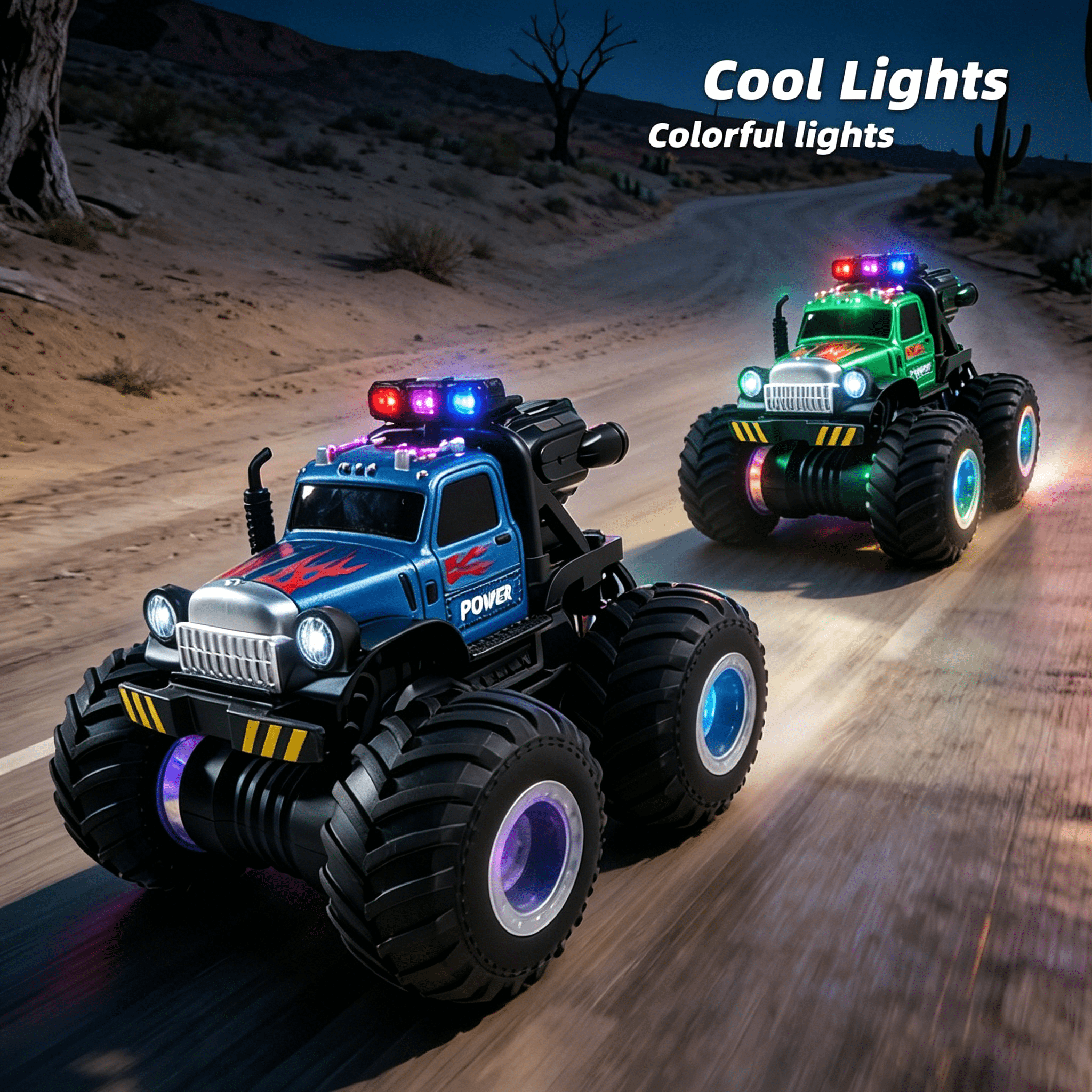 HNH RC Monster Trucks for Boys, Off Road Remote Control Car, RC Crawler Gift for Kids 3-12 Years-Blue