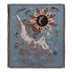 thumbnail image 1 of 1 pieza 160x130cm Couverture Plaid Bleu Tricote Dcore Avec Des Franges Bohme Simple Doux Confortable Protger Contre Le Froid Pour Canap Sofa Chaise, 1 of 5