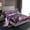 Plum, variant on Feelyou Chic Glitter Marble Teens Twin Sheet Set, Abstract Ombre Plum Marbling Bedding