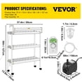 thumbnail image 5 of 3 Layers Hydroponics Growing System 90 Plant Sites PVC-U Pipes Hydroponic Gardening Kit, 5 of 12
