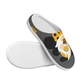 thumbnail image 3 of Rateoe Bee Gnome With Sunflower Print Women's Men's Cotton Knit Slippers Lightweight Memory Foam Indoor House Shoes with Anti-Skid Sole-44/45, 3 of 7