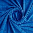 thumbnail image 2 of Zelouf Florence Daisy Knit Eyelet  , Sewing, DIY, Crafts Fabric by the Yard, Luminous Cobalt, 10 Yard, 2 of 3