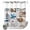 PatternedHC5372, variant on No Hook Shower Curtain with Built-in Rings - Black Marble Washable Waterproof Fabric Bathroom Curtains for Hotel,Rentals, Stall 36 X 78 Inch , Abstract Modern Themed