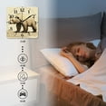 thumbnail image 4 of Square Wall Clock,Vintage Style Wild Animal Bear Hand Drawing Artistic,Silent Non-Ticking Wall Clock Decor for Home Office Kitchen Living Room Bedroom(16inch), 4 of 4