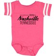 thumbnail image 3 of Inktastic From Nashville, Tennessee- State Capital Distressed Text Boys or Girls Baby Bodysuit, 3 of 5