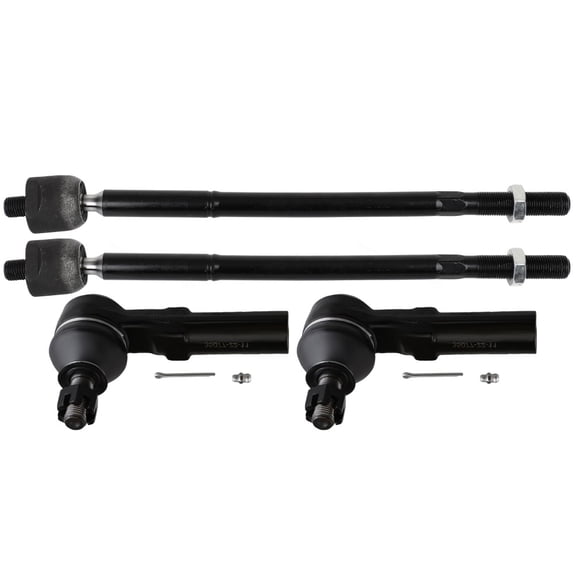 ECCPP 4pcs Front Inner Tie Rod End Front Outer Tie Rod End fit 2009-2013 For Toyota Corolla 2009-2014 For Toyota Matrix