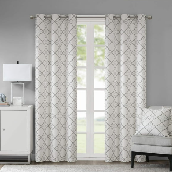 Cortina de ventana Madison Park Hayes de algodón con estampa