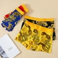 thumbnail image 4 of sunsanly Men Dragon Pattern Underwear Year of The Dragon Boxer Briefs Mid-rise Elastic Wide Waistband Shorts Panties Underpants, 4 of 8