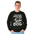 thumbnail image 5 of More People Love Dog German Shepherd Sweatshirt for Men or Women Brisco Brands M, 5 of 6
