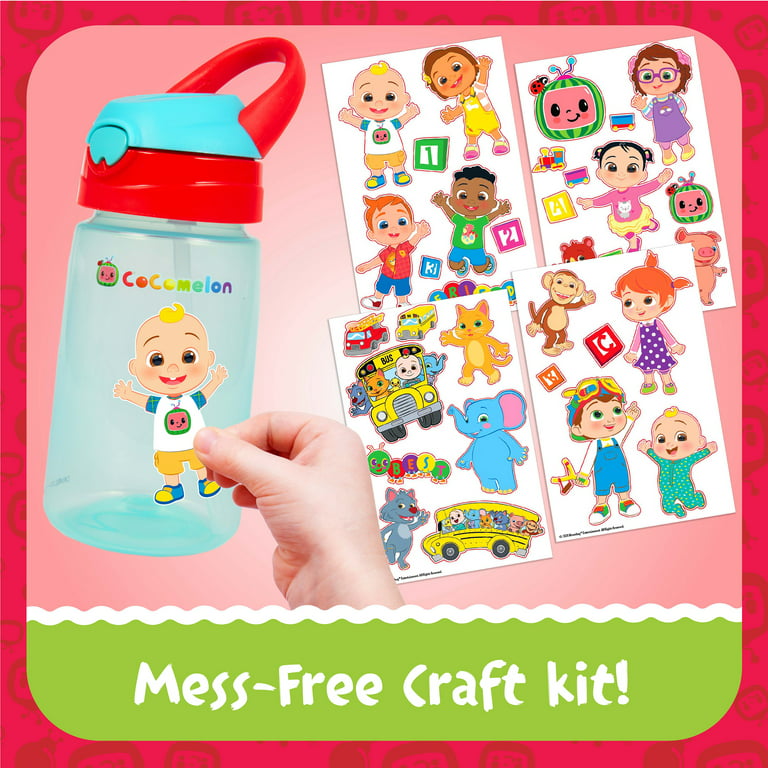 Creative Kids Cocomelon Decorate Your Own Water Bottle BPA Free