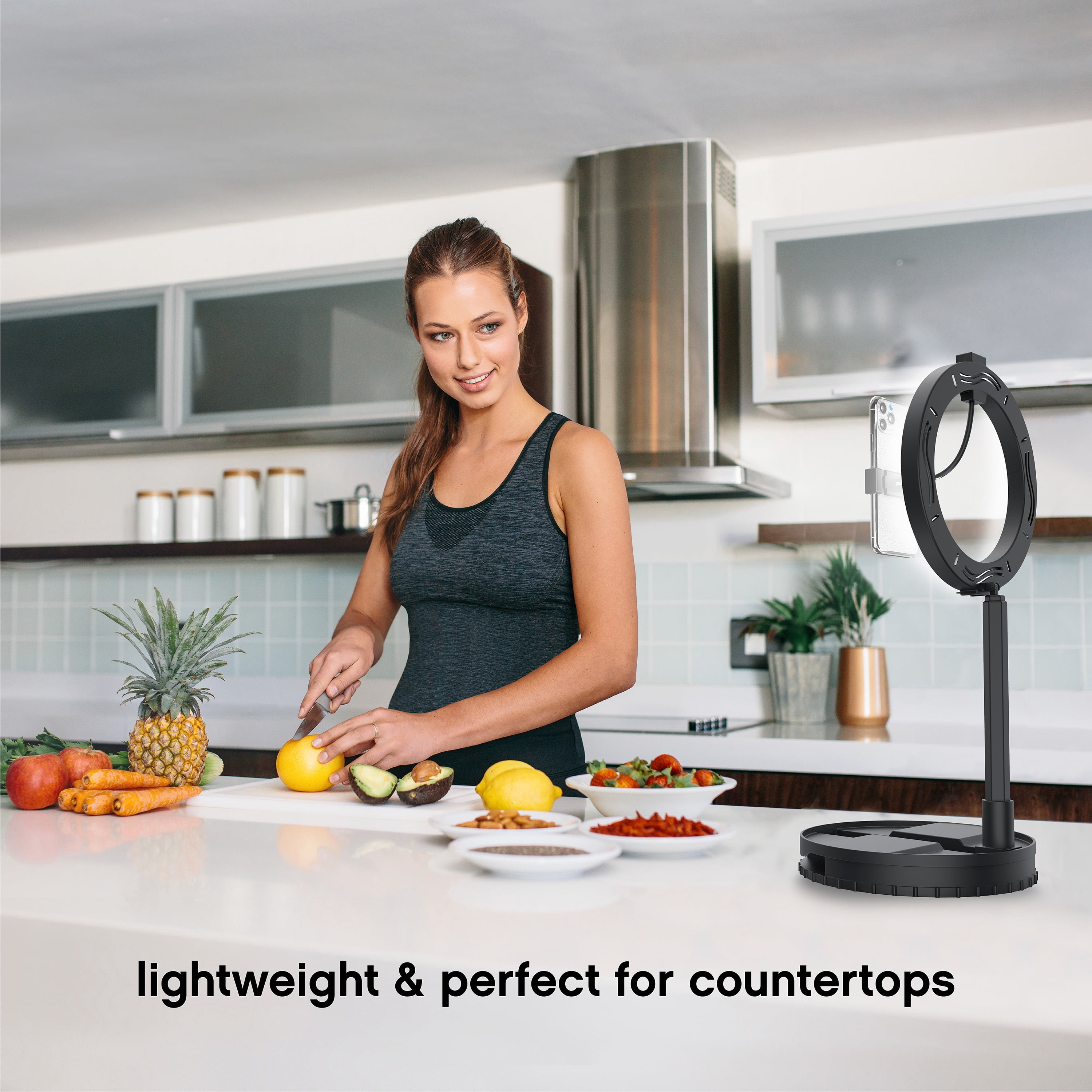 ONAIR Travel Pro 10" LED Ring Light with Phone Mount and Expandable Stand