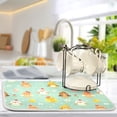 thumbnail image 5 of Cute Chick with Egg Dish Drying Mat 16x18 Absorbent Microfiber Draining Rack Pad for Kitchen Counter Sink, 5 of 8