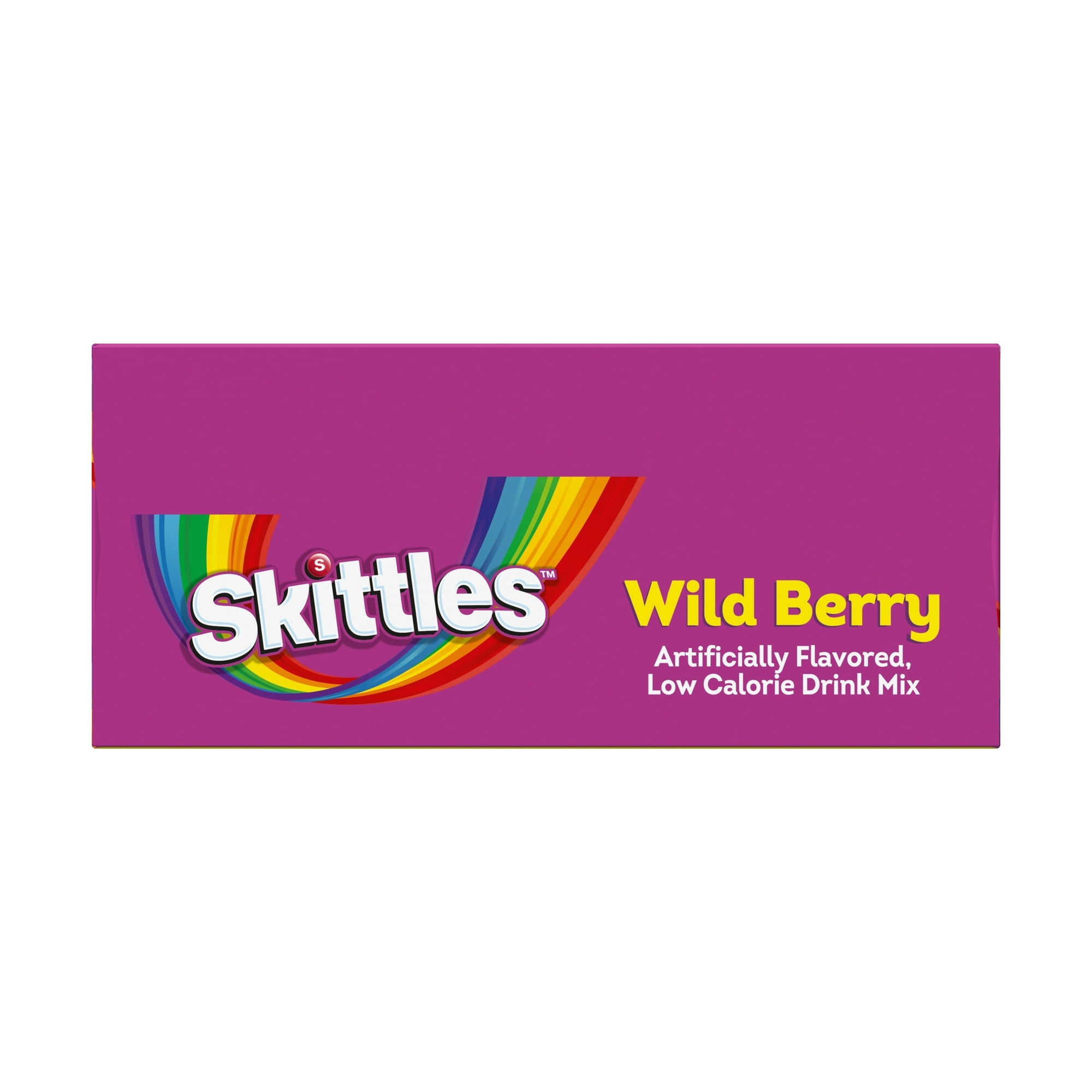 Skittles Zero Sugar Wild Berry Singles-to-Go Packs, Powdered Drink Mix, 2.88 oz, 30 Count Packets