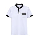 thumbnail image 4 of CHGBMOK Mens Casual Henley Shirts Short Sleeve Button Golf Shirts Slim Fit Shirt with Pocket & Collar Spring Summer Trendy Tops, 4 of 5