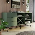 thumbnail image 2 of Furniture of America Yaztra Sage Green TV Stand with 3-Drawers and 4-Shelves, 2 of 5