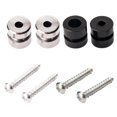 thumbnail image 3 of maskred 1 Pair Guitar Non-slip Strap Lock Buttons Buckle Base Black 1Set, 3 of 6