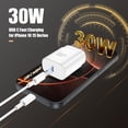 thumbnail image 2 of Cargador Fikeloy 30W USB-C de carga rápida para iPhone 16/15, 2 of 7