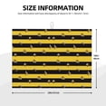 thumbnail image 2 of Honeii Striped With Bees print Super Absorbent Coffee Bar Mat Hide Stain Coffee Maker Mat for Countertops Coffee Pot Dish Drying Mat for Kitchen Counter, 2 of 7