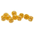 thumbnail image 1 of Paquete de 10 Dados Acrílicos D6 de Seis Caras para Juguetes de Juego de Mesa de Fiesta D&D TRPG Amarillo, 1 of 7