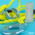 thumbnail image 4 of ToughWorkz Heavy Duty Emergency Vehicle Towing Rope and Safety Hooks 14-ft Diamond Braided Nylon., 4 of 9