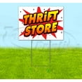 thumbnail image 1 of Thrift Store (18" x 24") Yard Sign, Includes Metal Step Stake, 1 of 6