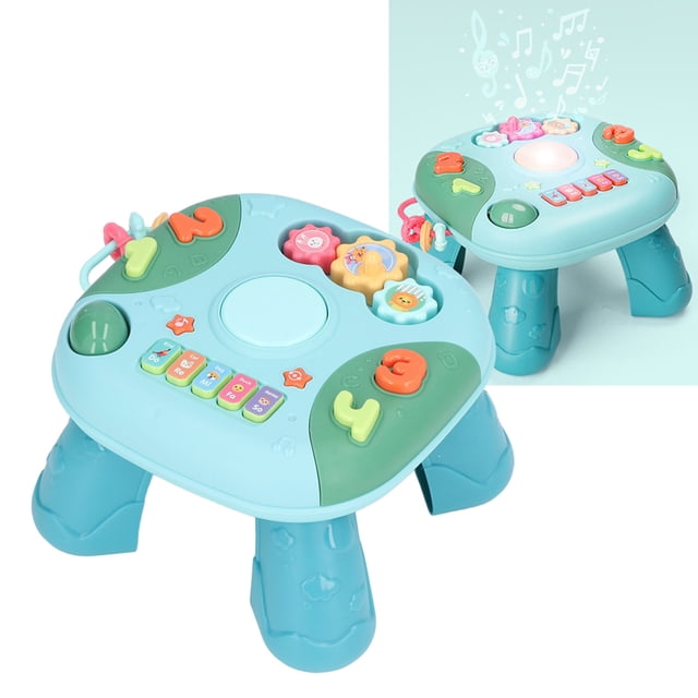 Mesa de Educación Temprana Mesa Musical de Aprendizaje Y Acanalada Mesa de Aprendizaje Multifuncional Segura para Niños ANGGREK Otros
