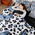 thumbnail image 4 of Castle Fairy Gradient Butterfly Bedding Comforter Set,Cheetah Print Queen Bedding Sets, 4 of 8