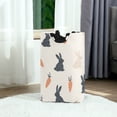thumbnail image 6 of Yayeee Freestanding Laundry Hamper with Handle Collapsible Large Storage Basket for Clothes, Bunnies and Carrots, 6 of 7