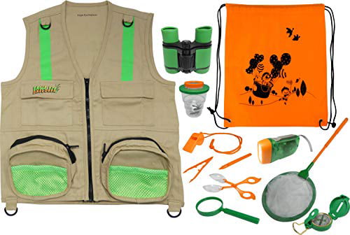 Outdoor Activities UK Eagle Eye Explorer Kids Cargo Vest with Reflective Safety Straps Exploration Perfect for Fishing Hiking Youth Groups Investigation and Fun