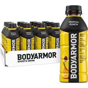 BODYARMOR Tropical Punch Sports Drink, 16 fl oz, 12 Pack