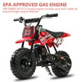 thumbnail image 5 of FRP DB002 49cc Gas Powered Kids Dirt Mini Bike, Red, 5 of 7