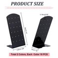 thumbnail image 2 of 10-Pack 24-Hole Earring Rack Acrylic Earring Display Stand Organizer L-Shaped Earring (FMY), 2 of 5