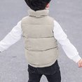 thumbnail image 4 of Kaemgyyd Corduroy Vest for Toddler Baby Boys Girls Fall Winter Warm Coat Unisex Sleeveless Zipper Button down Jackets 3-10 Years, 4 of 5