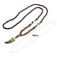thumbnail image 6 of Mightlink Vintage Ethnic Style Pendant Necklace Wood Beaded Handmade Women Sweater Necklace Jewelry Gift Fashion Accessories, 6 of 7