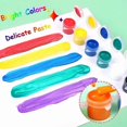 thumbnail image 4 of 30 Pack Mini Acrylic Paint Set,12 Color Acrylic Paint Strips with 60 Pcs Painting Brushes for Kids&Adults, 420 PCS Kids Paint Set Container Strips Storage for Home Classroom Party Favors Easter Gifts, 4 of 5