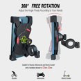 thumbnail image 3 of Soporte para teléfono de bicicleta Soporte universal para teléfono celular de motocicleta de bicicleta para teléfono inteligente de 3.5-6.5 pulgadas brillar Juguete, 3 of 6