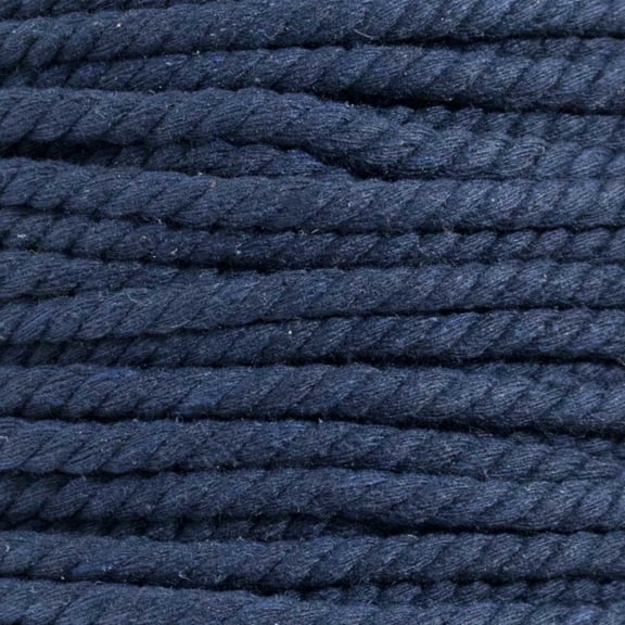 Super Soft 3 Strand Twisted Cotton Rope - Multiple Colors to Choose from in Various Diameters and Lengths