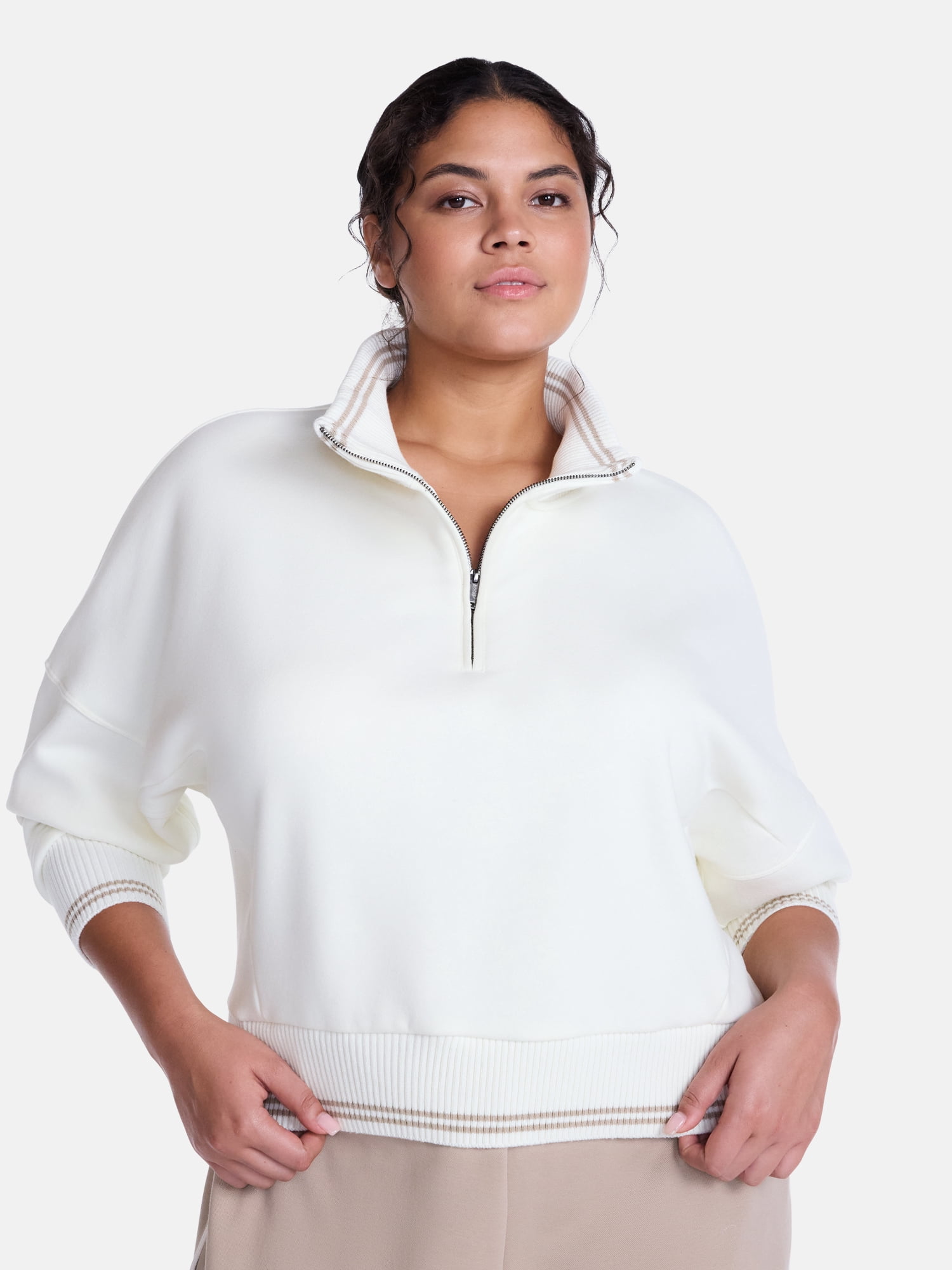 Avia Women's Quarter Zip Fleece Pullover, Sizes XS-XXXL