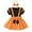 czb# Orange319, variant on CUZIBR Girls Baby Toddler Romper Dress Short Puff Sleeve Smocked Ruffles Bows Prints Bodysuits With Headband 2 Piece Fashionable Elegant Cozy Summer Set,Red,6-12 Months