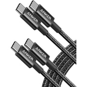 2 Pack Anker New Nylon 60W USB C PD Fast Charging Cable, Compatible for iPhone 17 Series, iPad mini 6 and More (Black)