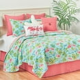 thumbnail image 4 of Flamingo Garden Tropical Theme Full/Queen 3 Piece Quilt Set, 4 of 6