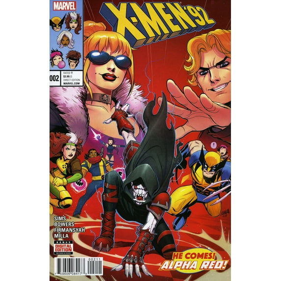 X-Men '92 (2nd Series) #2 VF ; Marvel Comic Book
