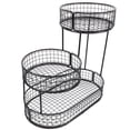 thumbnail image 1 of KAKOWELY Panier en Fuite à 3 Niveaux Panier à Fruits Filaire Contenant de Rangement pour Aliments Panier à Collations Panier de Bout de Canapé Panier à Fruits à 3 Niveaux Panier à Fruits en Fer Artistique pour Table à Manger, 1 of 5