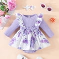 thumbnail image 2 of LAPAKIDS Baby Girl Clothes Baby Girl Dresses 12-18 Months Floral Ruffle Romper Princess Dress Outfits, 2 of 7