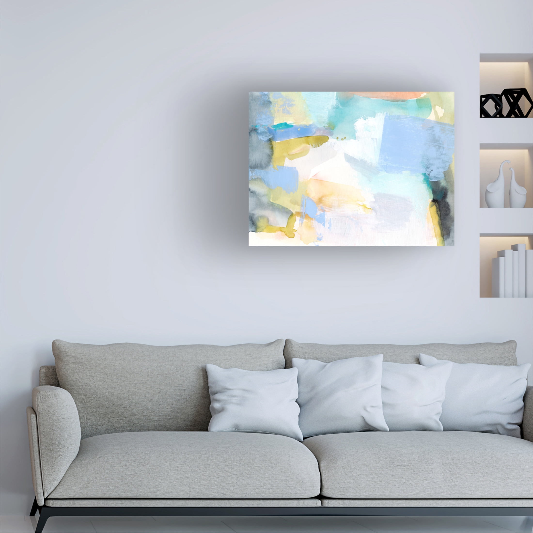 Trademark Fine Art Victoria Barnes  Abstracted Spring I Canvas Wall Art