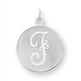 thumbnail image 1 of Pendentif Breloque Collier Monogramme Prénom Initiale Lettre F Délicat en Argent Sterling 925, 1 of 6