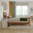 thumbnail image 5 of Portland Twin Wood Foundation Bed Frame with Matching Footboard Light Toffee, 5 of 9